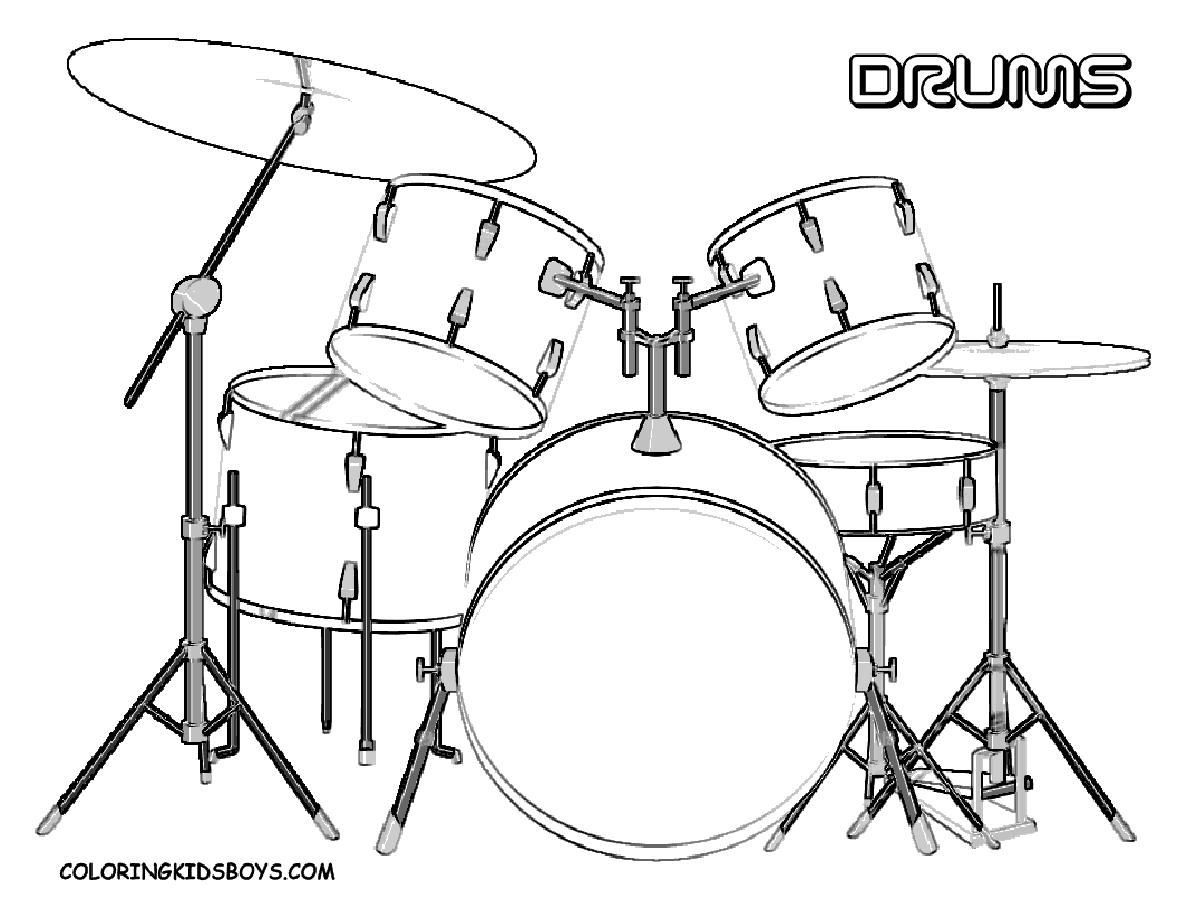 Pin to color music coloring coloring pages drums