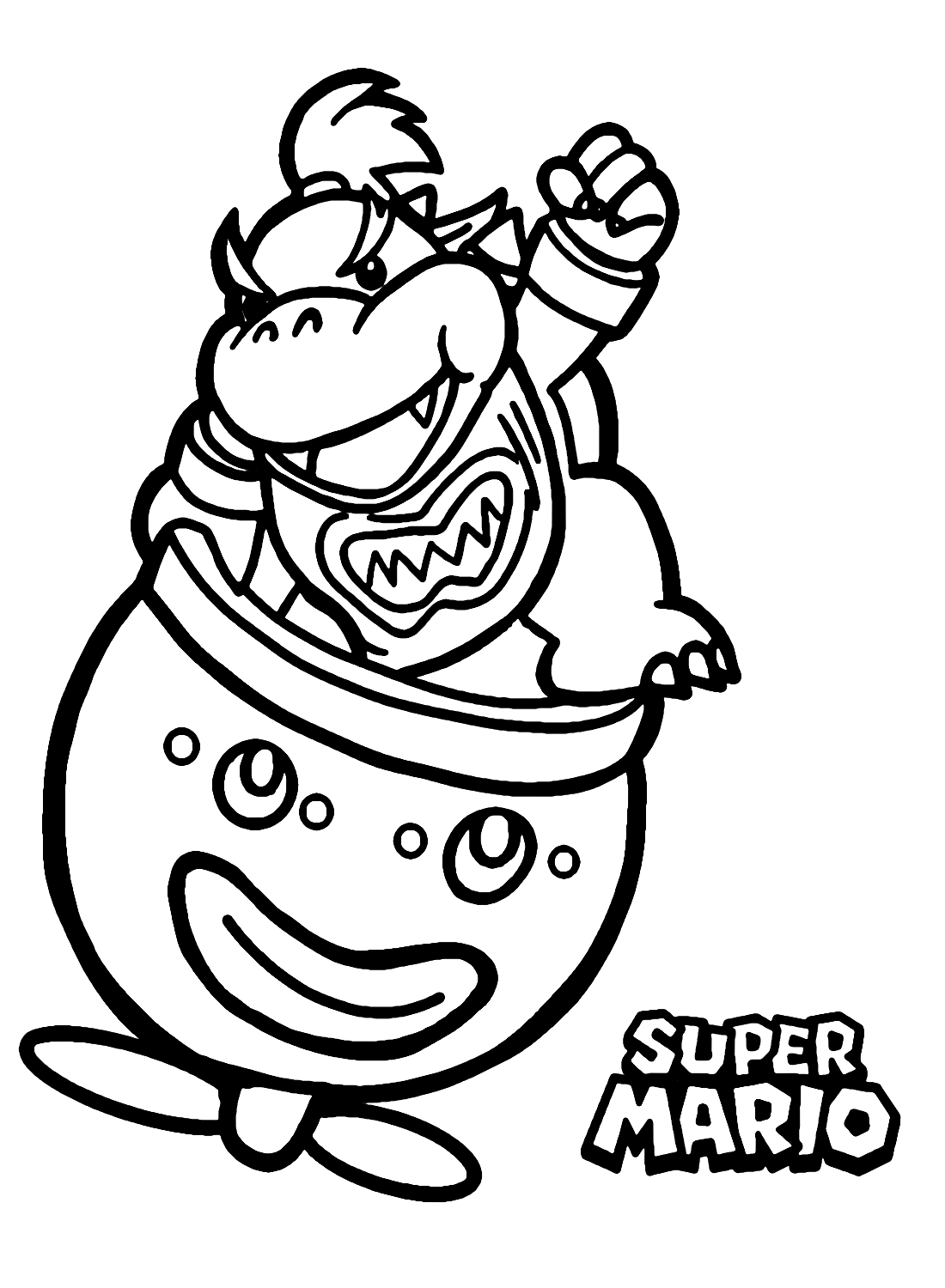 Bowser jr coloring pages