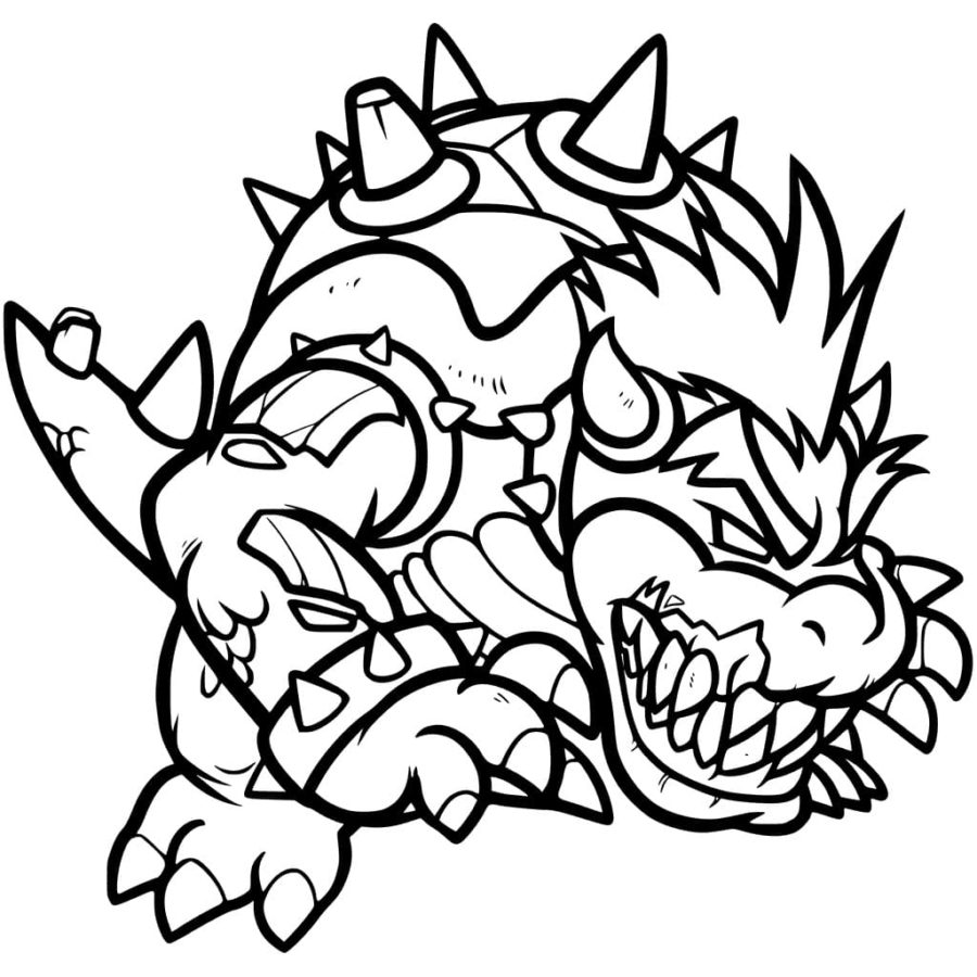 Bowser coloring pages by coloringpageswk on