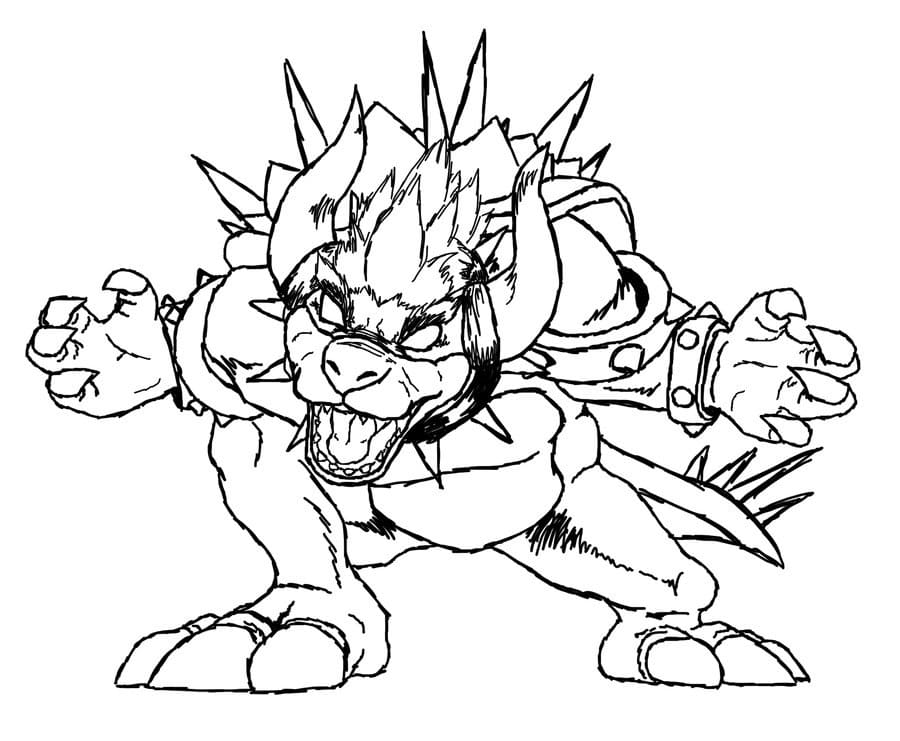 Bowser coloring pages by coloringpageswk on