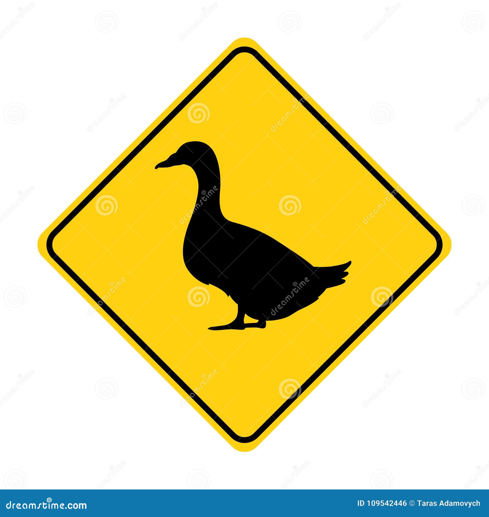 Duck crossing sign stock illustrations â duck crossing sign stock illustrations vectors clipart