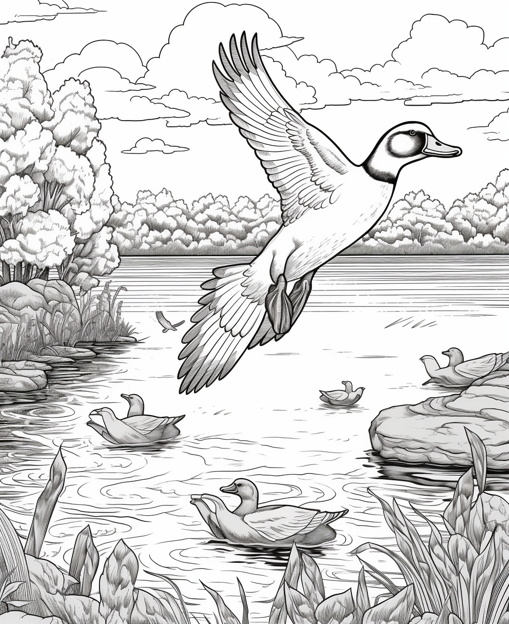 Ducks in the park add color to their life with our veterans oasis park coloring book