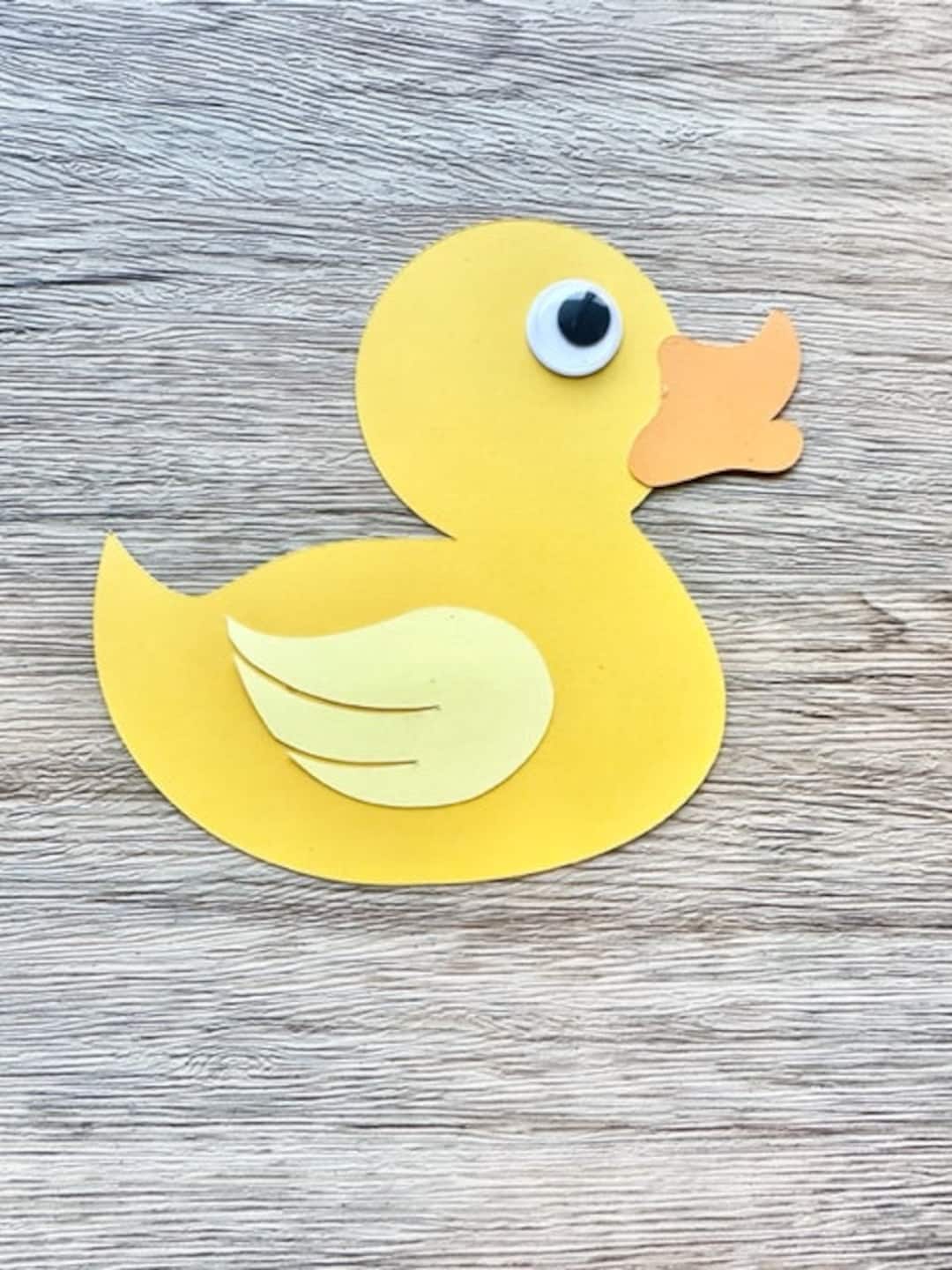 Clearance make your own rubber duckie craft kit diy duck craft kit kids craft kit duck craft little duck paper craft kit