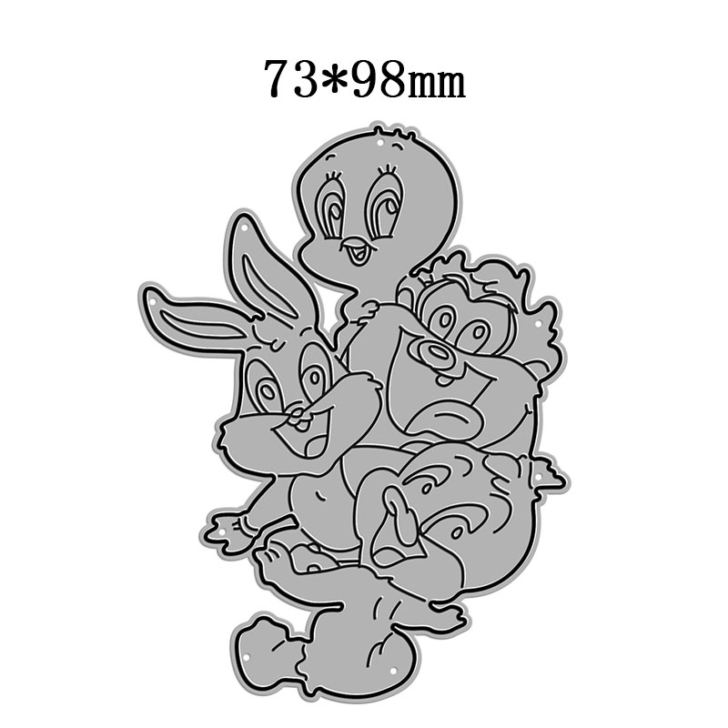 New bird duck rabbit fur monster cutting dies for scrapbooking paper craft and card making embossing decor no stamps