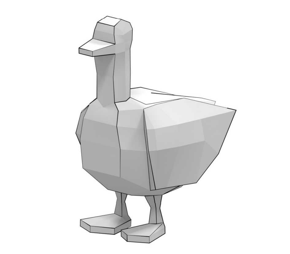 Duck d papercraft free printable papercraft templates
