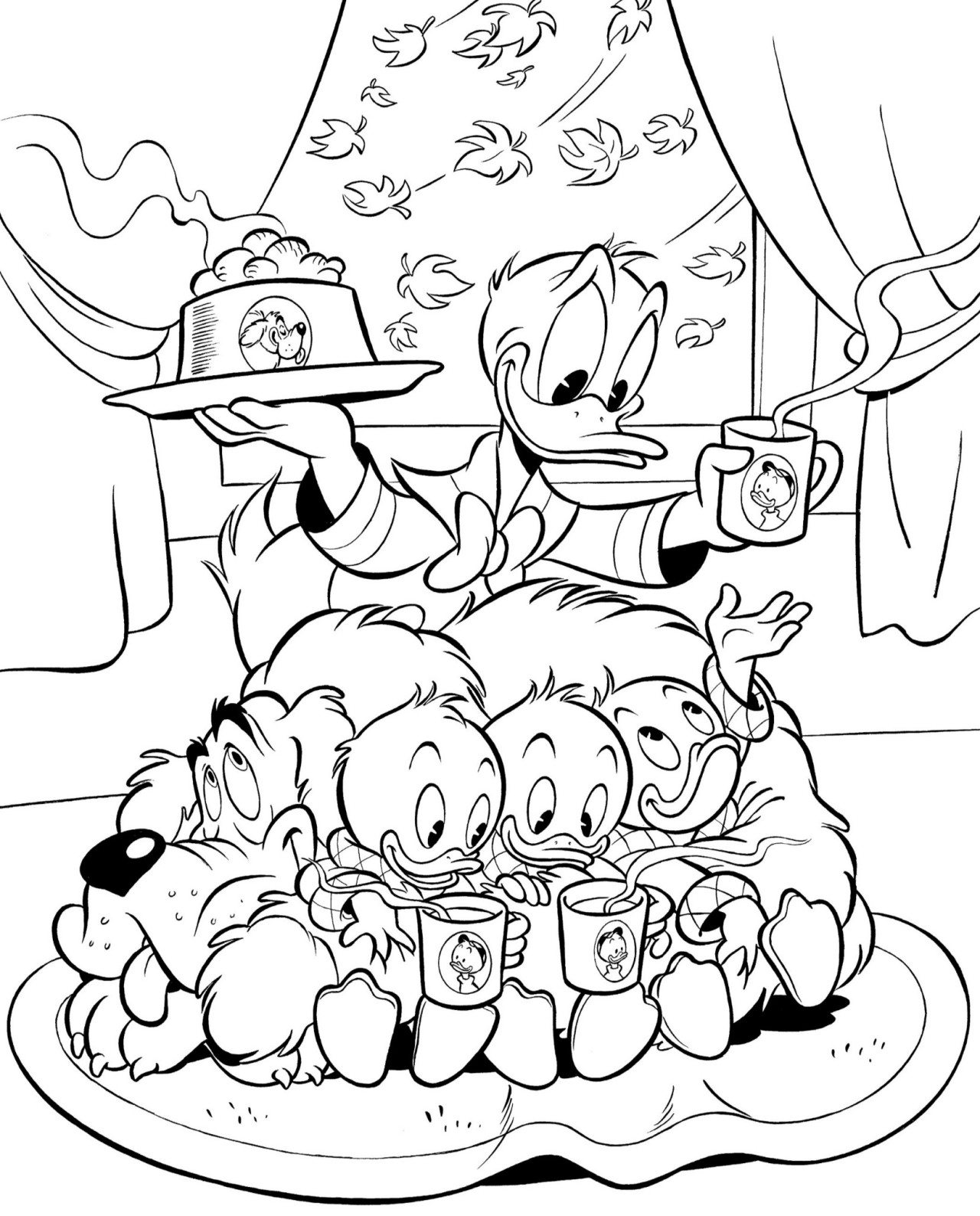 Coloring pages donald duck coloring pages
