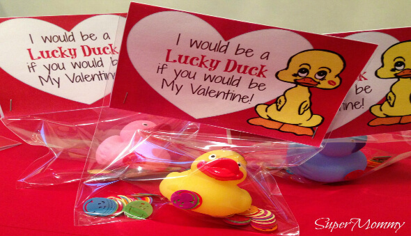 Lucky duck valentines day cards free printable