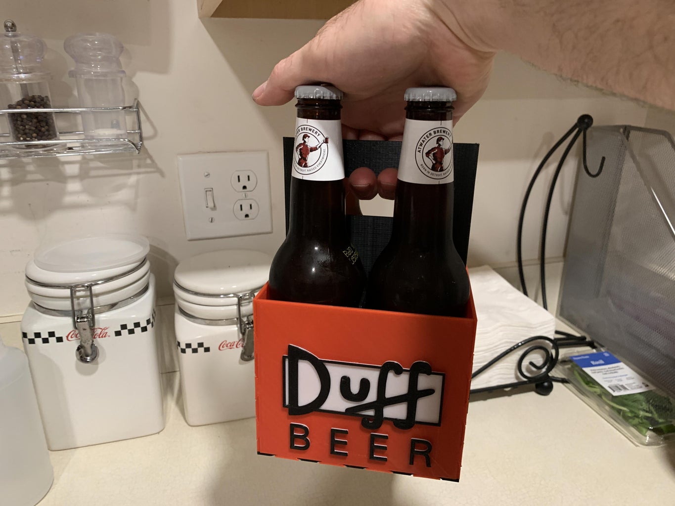 Duff beer carrier steps with pictures