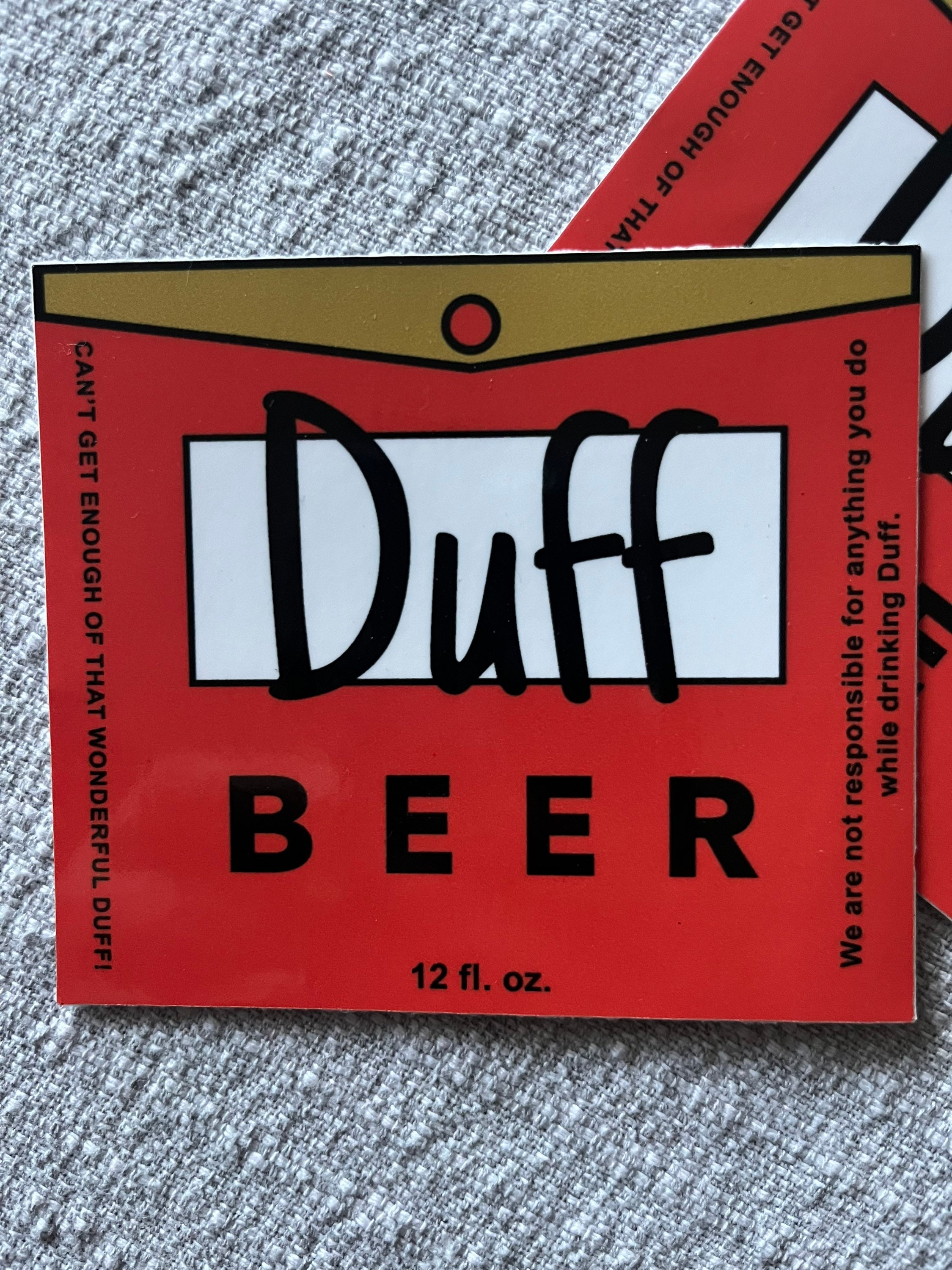 Duff beer label
