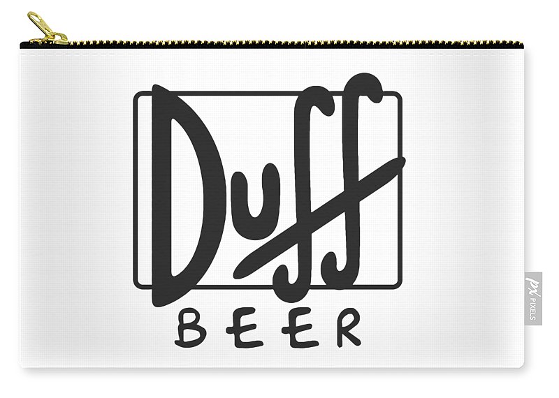 Duff beer logo duff beer homer simpson duffman ale decal zip pouch by antonio c wittrock