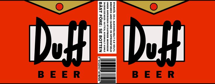 Duff beer labels print and put on any cans or even bottles fiesta de simpsons los simpson cumpleaãos etiquetas de cerveza