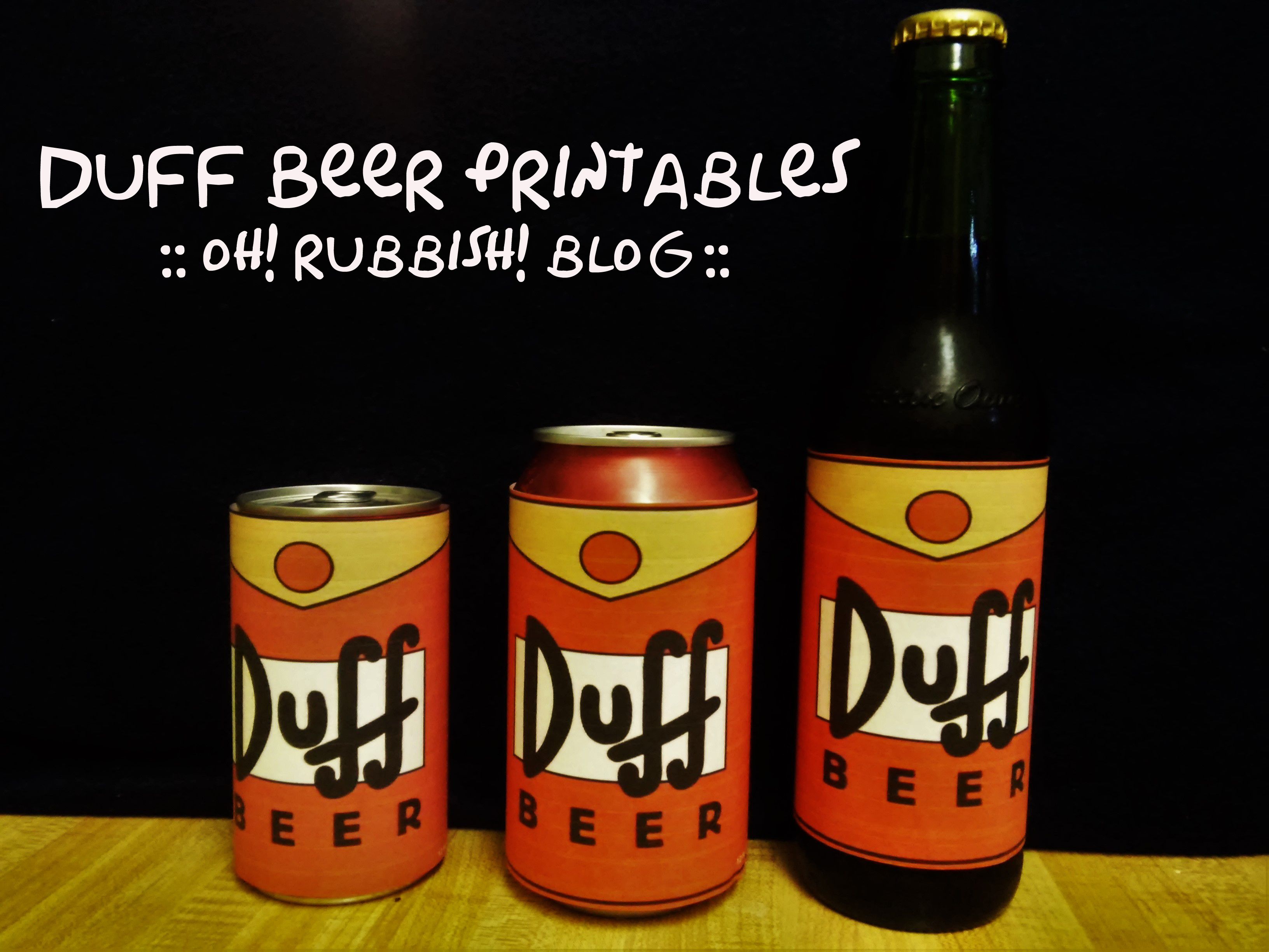 Simpsons birthday party ideas birthday banner duff beer printables simpsons party the duff duff beer
