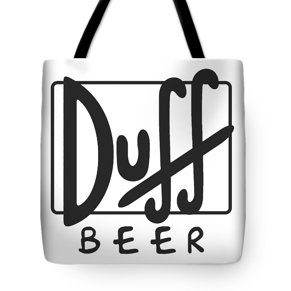 Duff beer logo duff beer homer simpson duffman ale decal tote bag by antonio c wittrock