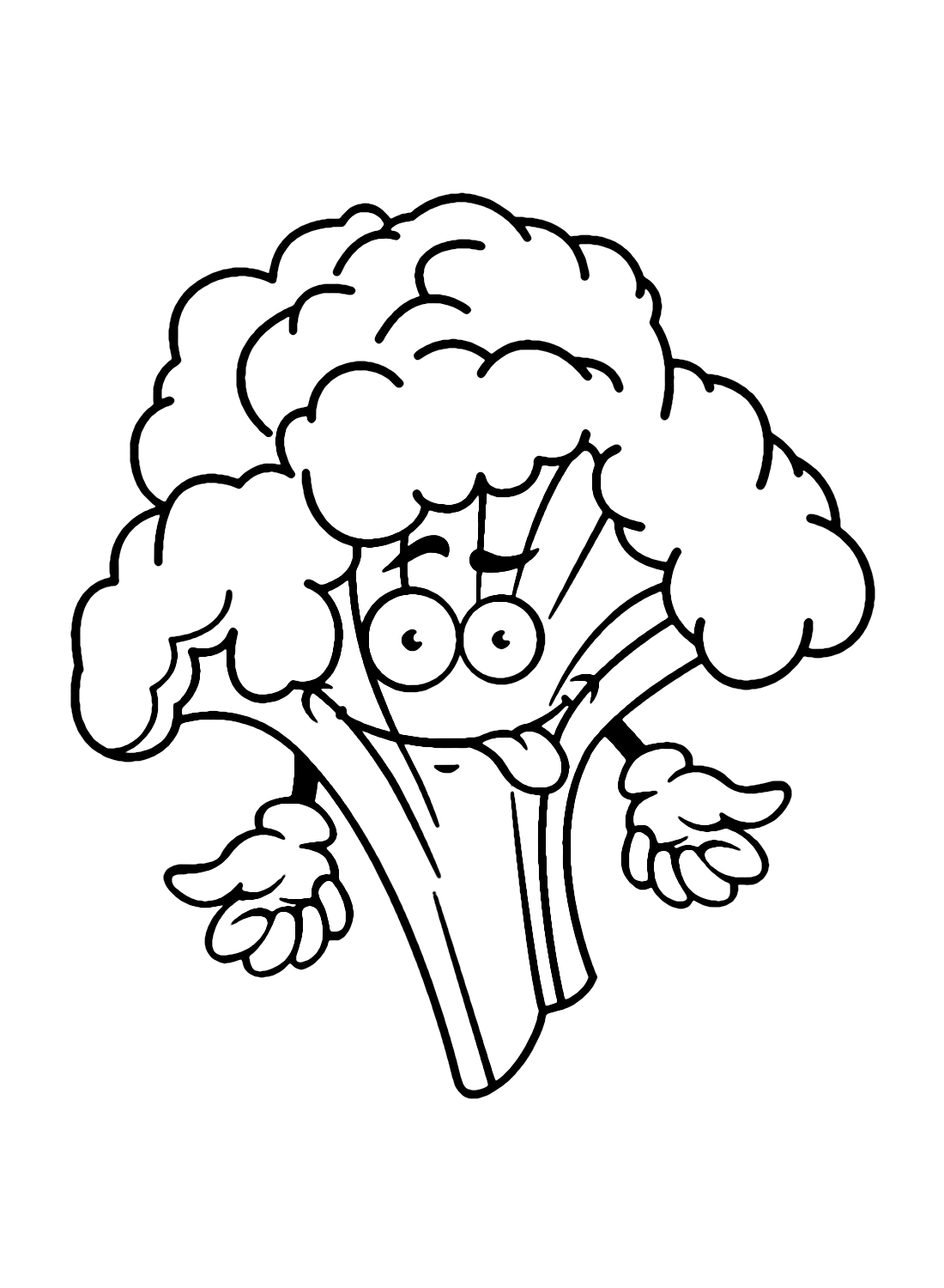 Broccoli coloring pages