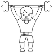 Weight lifting coloring pages free coloring pages