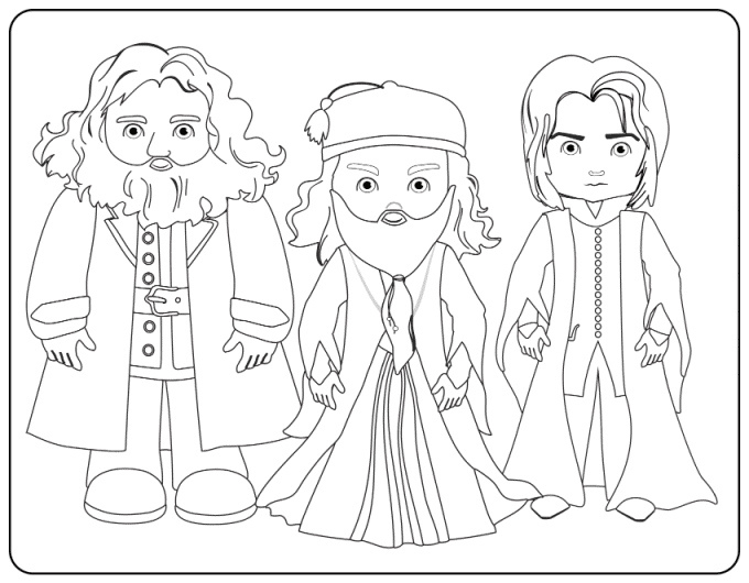 Harry potter printable coloring pages for kids