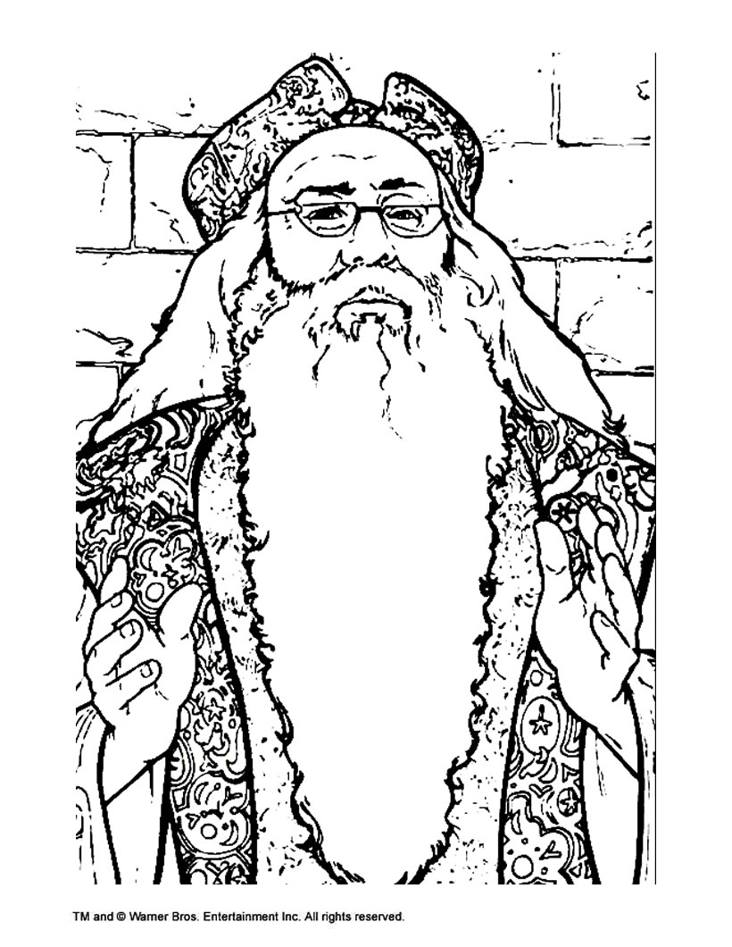 Albus dumbledore coloring pages