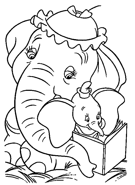 Dumbo coloring pages printable for free download