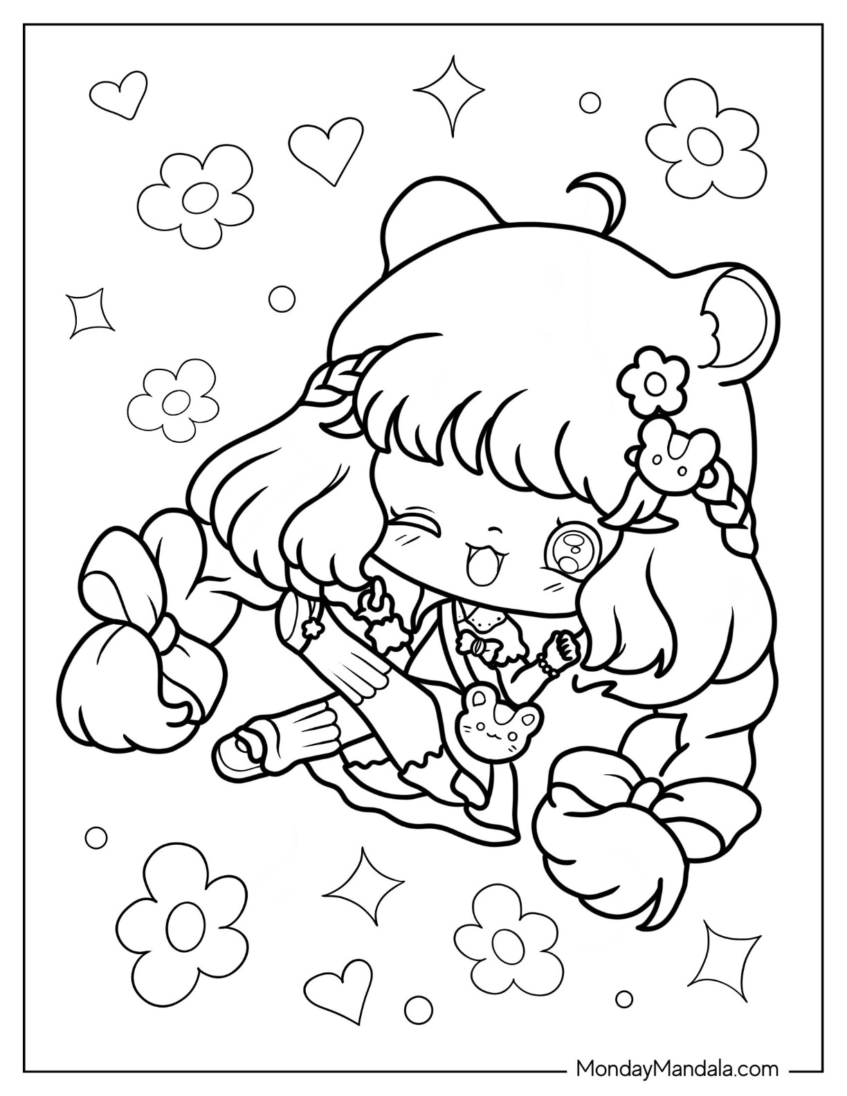 Cute coloring pages free pdf printables