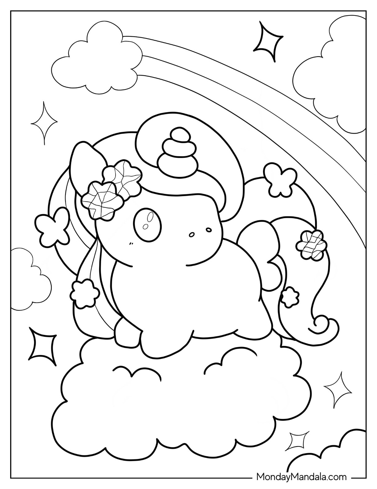 Cute coloring pages free pdf printables