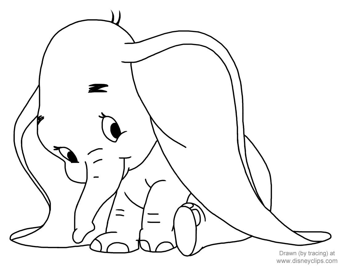 Inspiration picture of dumbo coloring pages