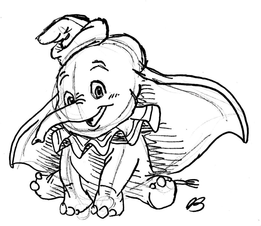 Dumbo sketch by danabeyer on