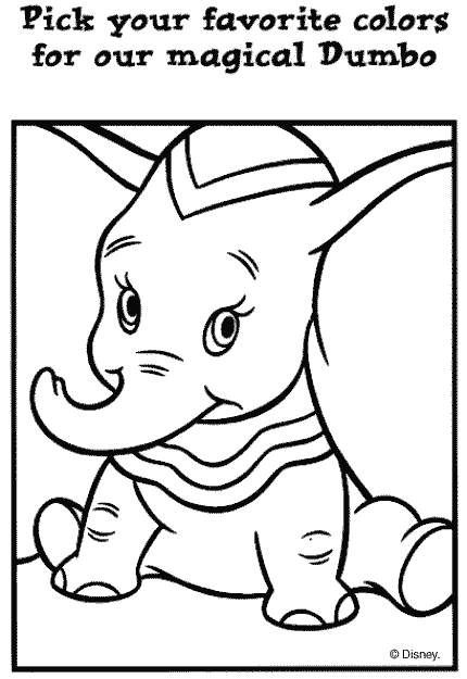 Dumbo coloring pages