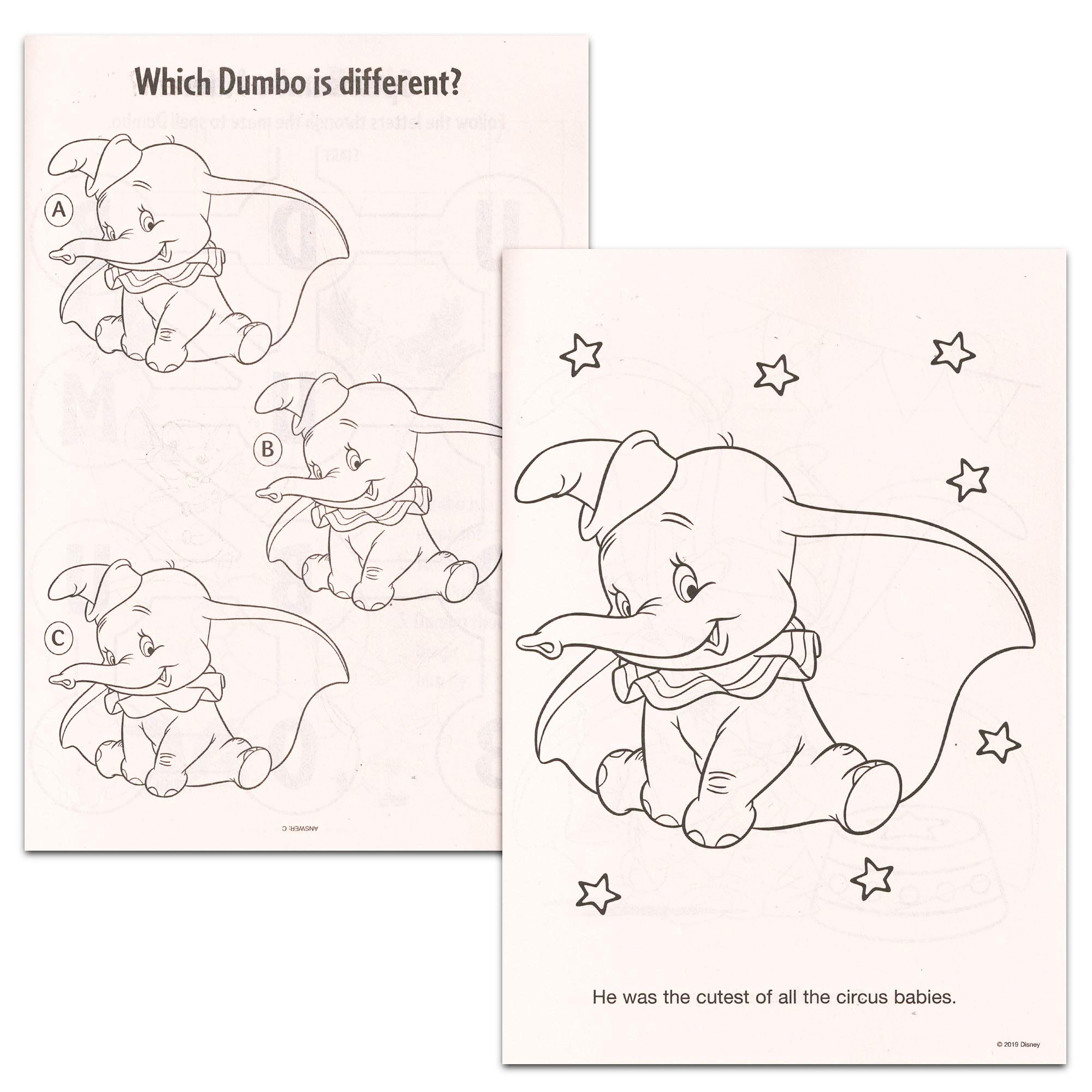 Dumbo coloring book set