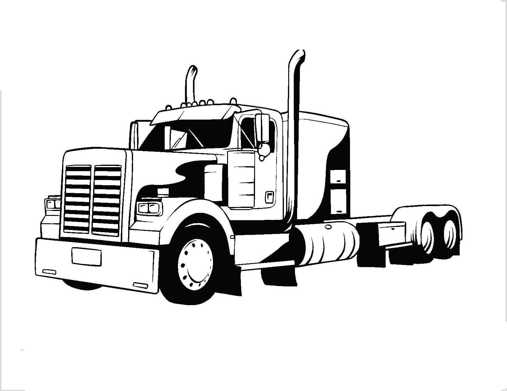 Amazing truck coloring page