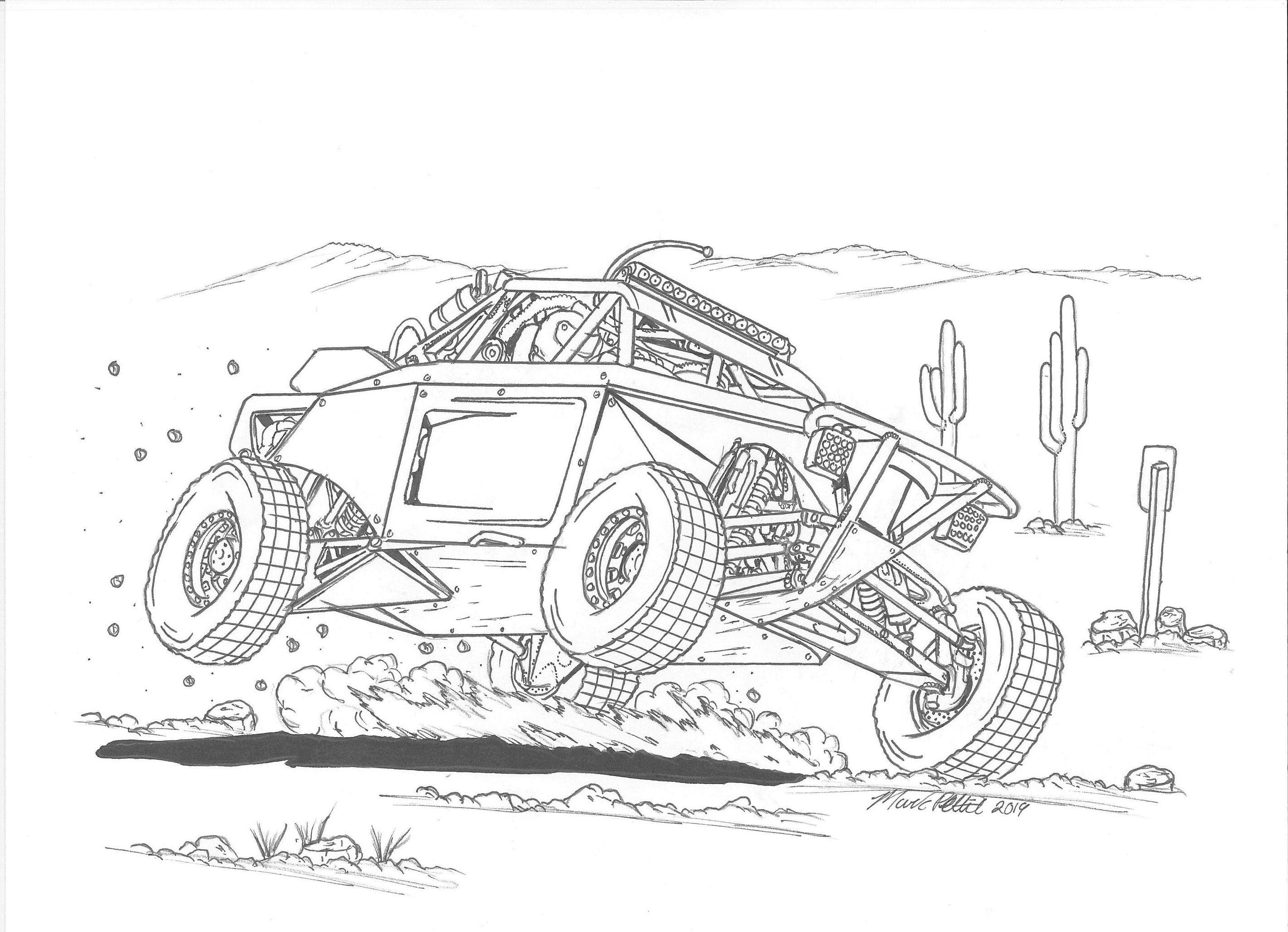 Mitd offroad coloring book vol