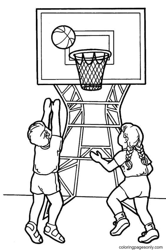 Basketball coloring pages printable for free download