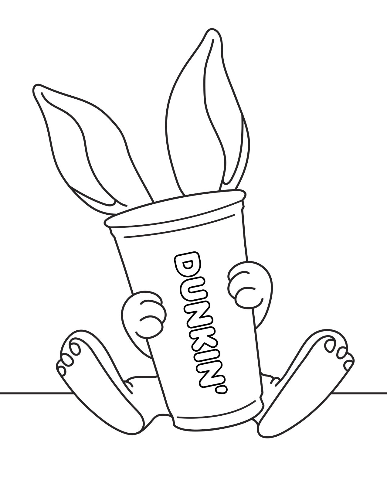 Download this dunkin coloring book for some easter fun dunkin