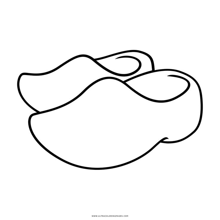 Clogs coloring page