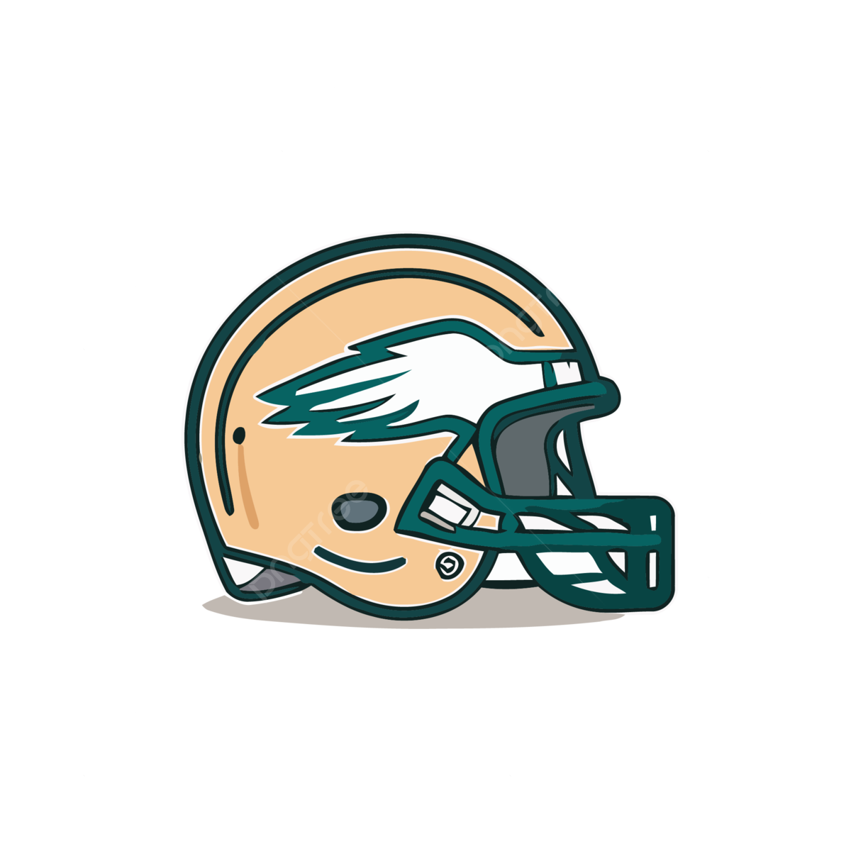 Football emblem philadelphia eagles vector a lineal icon depicting eagles helmet on white background vector illustration by flat icon and dribbble behance hd png and vector with transparent background for free download
