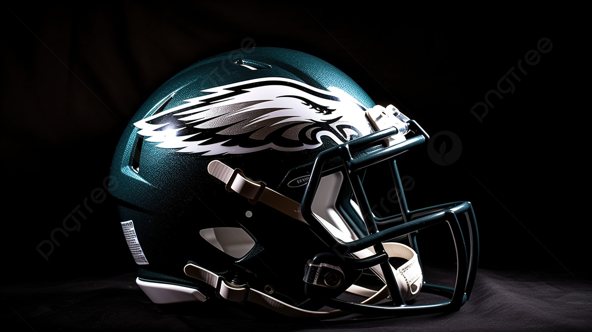 Philadelphia eagles helmet on the black backdrop background philadelphia eagles picture eagle bird background image and wallpaper for free download