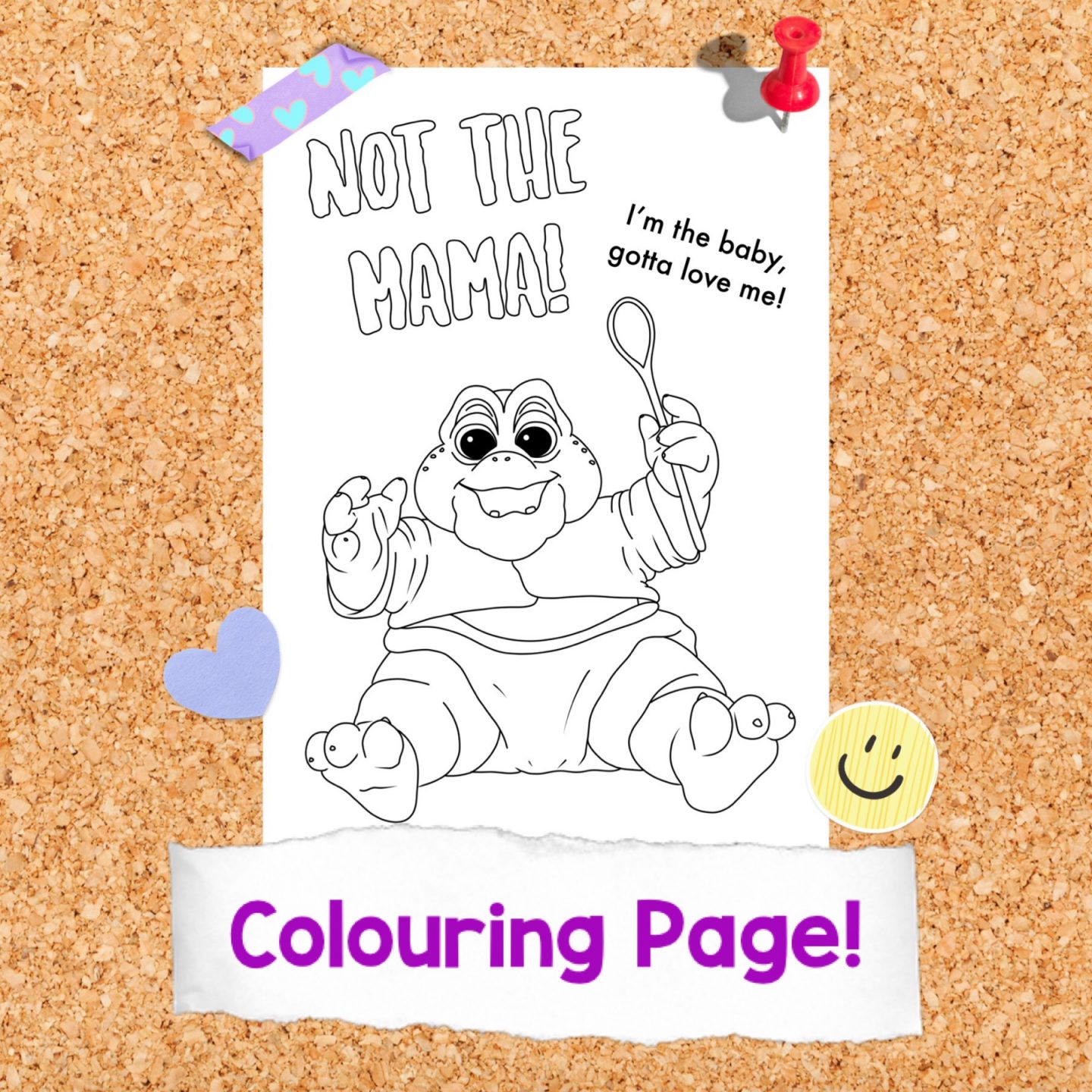 Dinosaursâ baby sinclair colouring page â lucys room