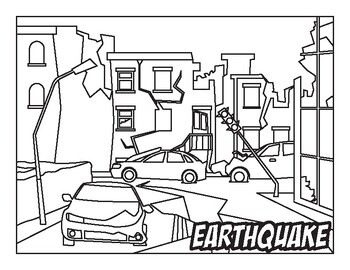 Natural disaster coloring pages by mommy evolution tpt