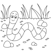 Earthworms coloring pages free coloring pages