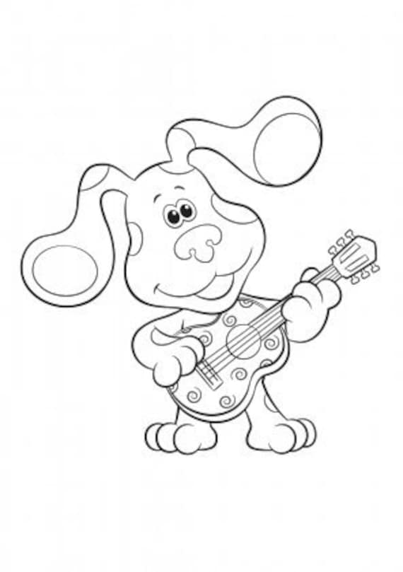 Blues clues coloring pages page coloring book with cover