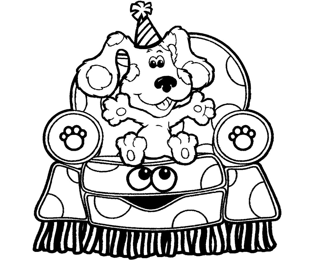 Blues clues inspired coloring pages download now