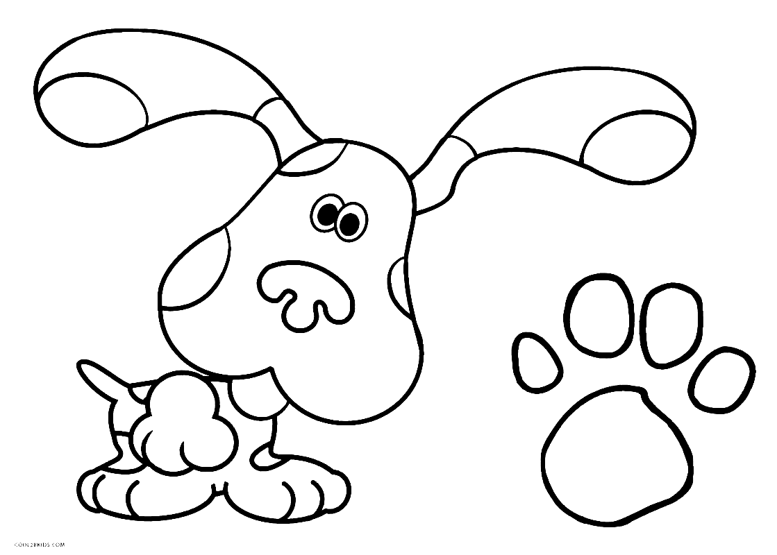 Blues clues coloring pages printable for free download