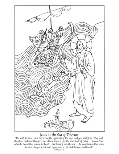 Easter coloring page set liturgy of the home