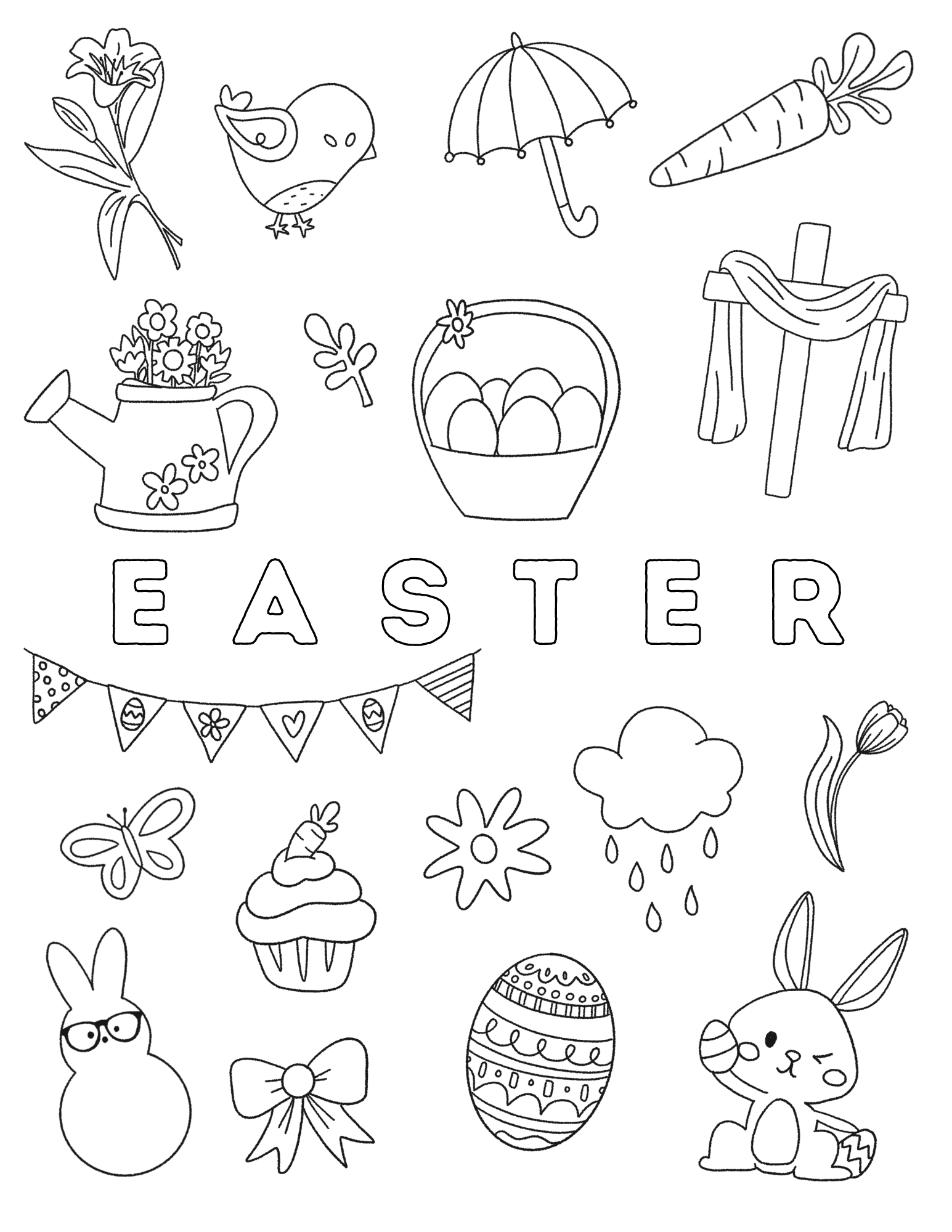 Easter printable bundle â the letter vee