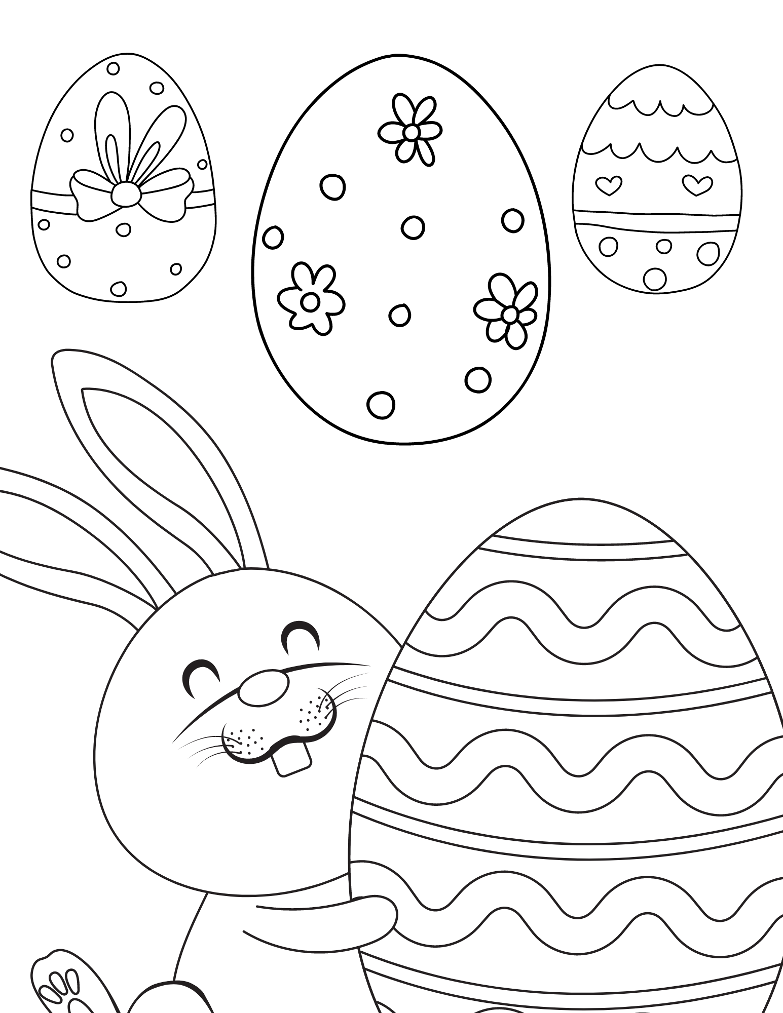 Fun easter coloring pages for kids and adults