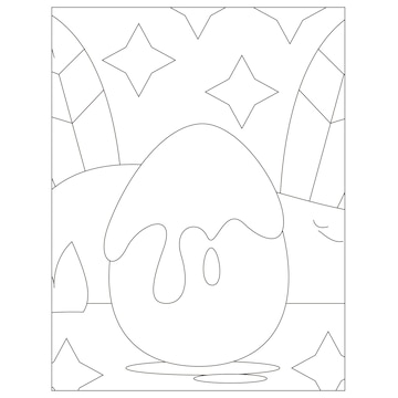 Premium vector easter coloring pages for kids