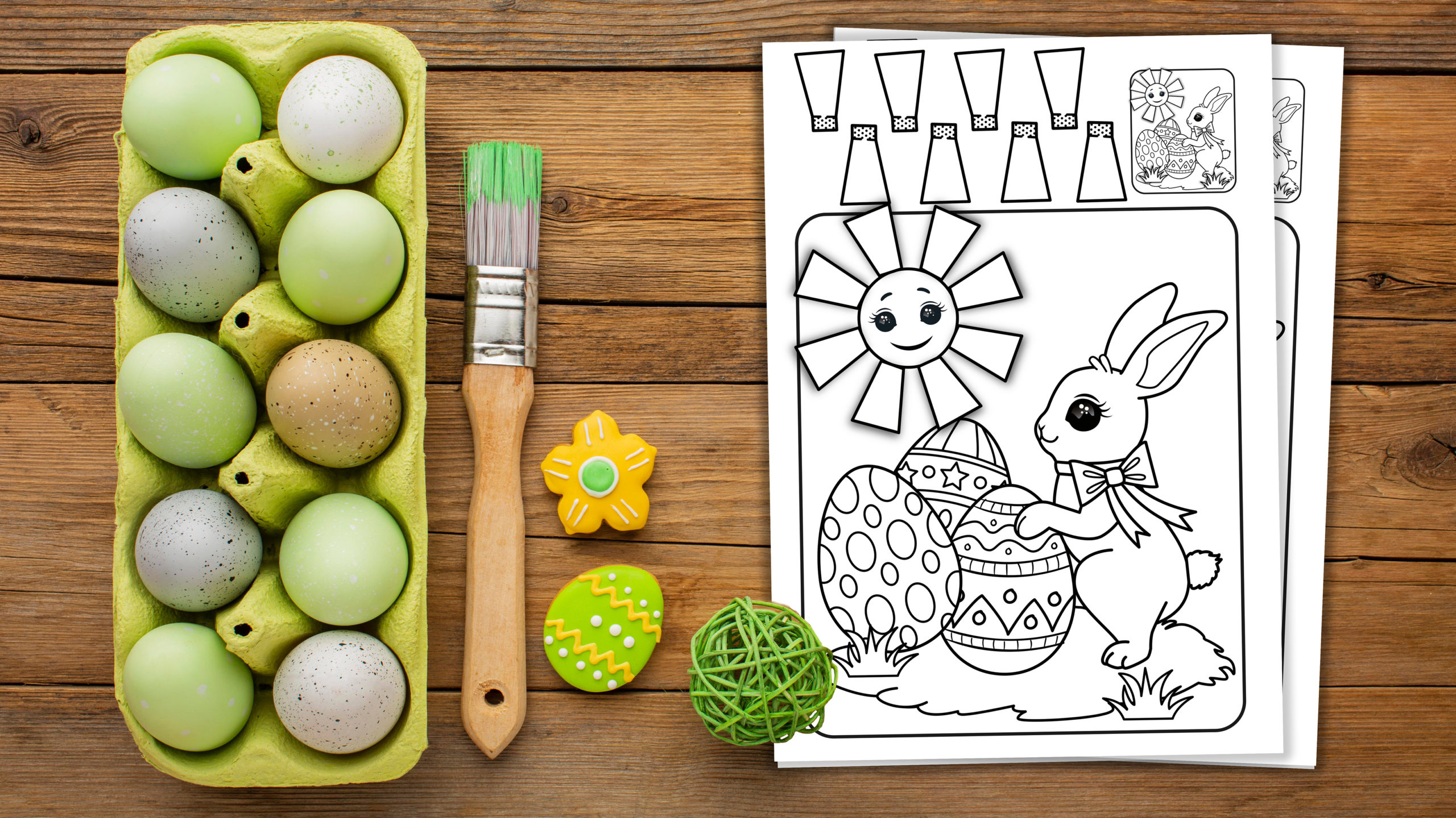 D easter coloring pages for kids