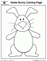 Easter coloring pages bunny and chick a to z teacher stuff printable pages and worksheets
