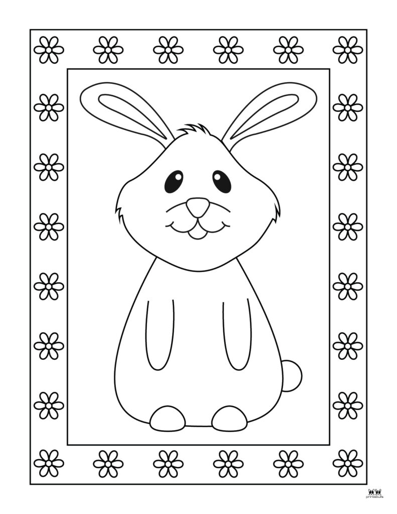 Easter bunny coloring pages