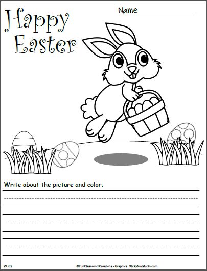 Easter bunny picture writing prompt made by teachers easter writing easter writing activity easter writing prompts