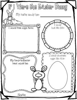 If i were the easter bunny freebie easter lessons easter kindergarten easter writing